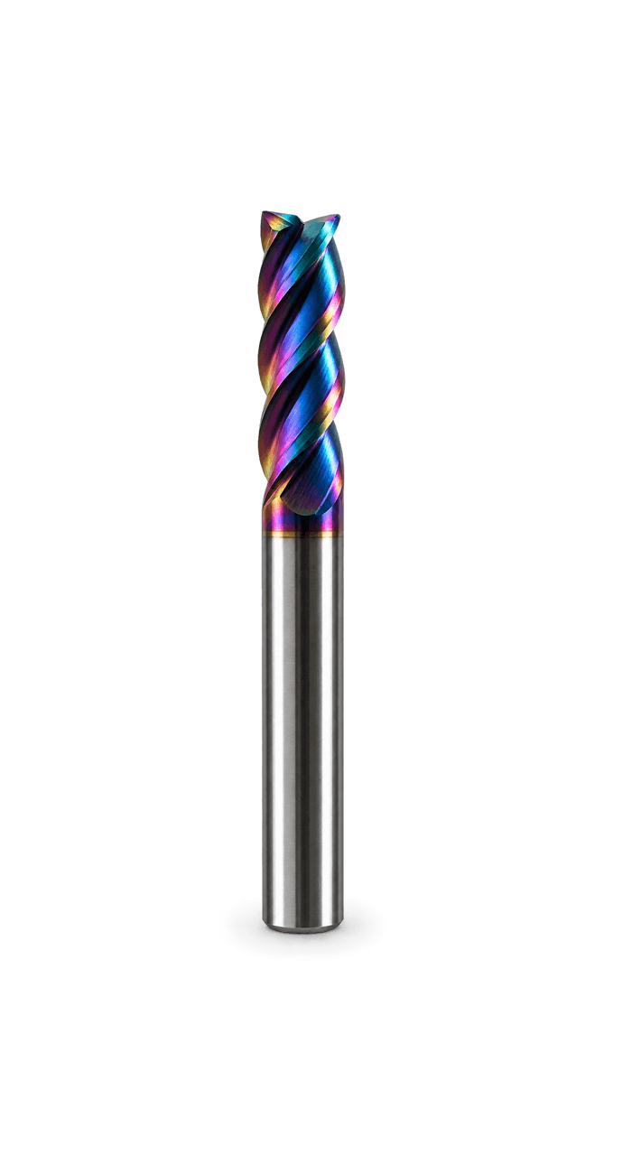 HRC65 Nano Blue Corner Radius End Mill