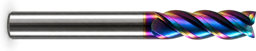 HRC65 Nano Blue Düz Parmak Freze
