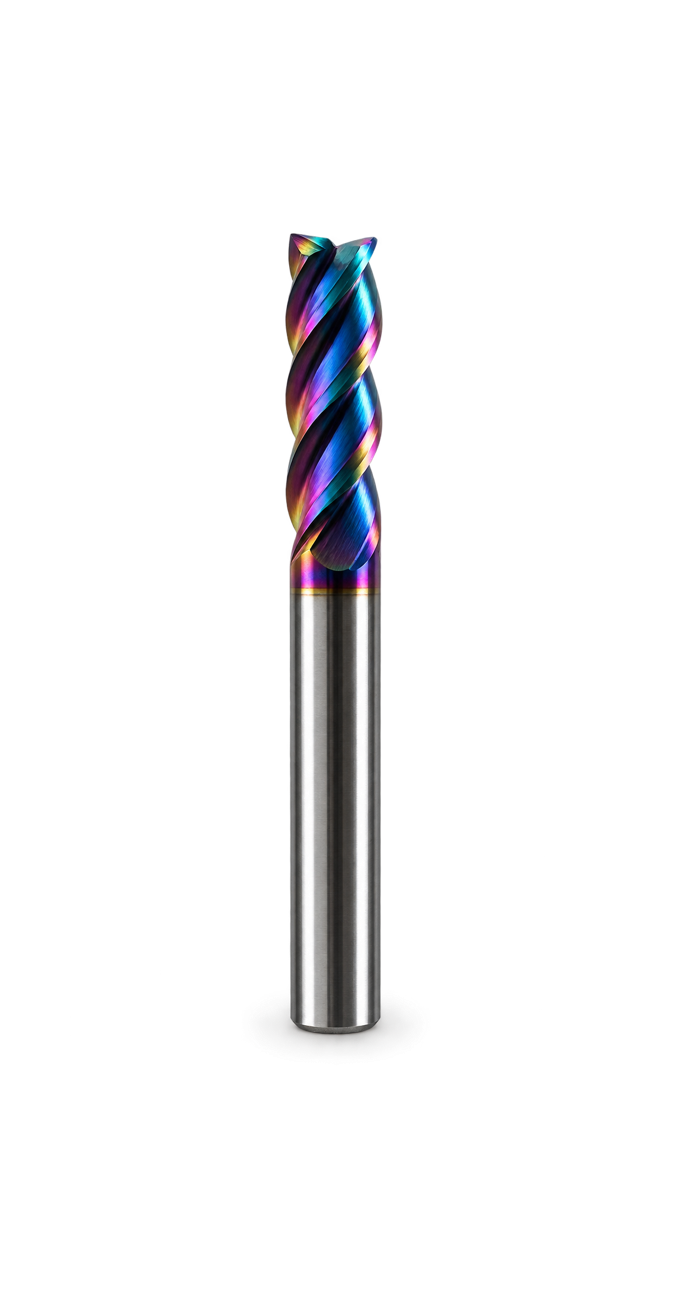 HRC65 Nano Blue Düz Parmak Freze